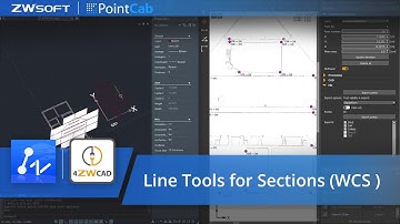 PointCab 4ZWCAD Plugin Tutorial | Line Tools for Sections (WCS)