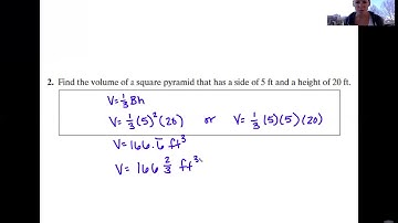 10.9 Volume of Pyramids, Cones, and Spheres Lesson Video