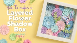 Celebrity Layered Paper Flower Shadow Box Net Worth