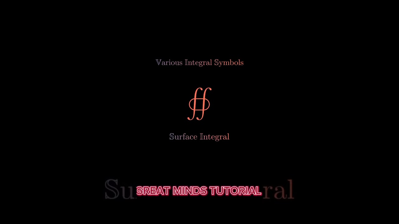 Unlock the Power of Integral Symbols: A Visual Guide to Calculus Notation!