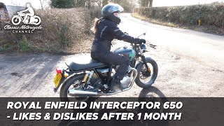 Royal Enfield Interceptor 650 - review after one month
