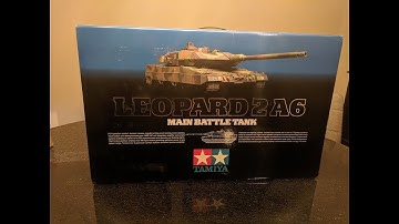 Tamiya 1/16 RC Full Option Leopard 2A6 Tank #56020 UnBoxing Video with King Kong R/C parts!
