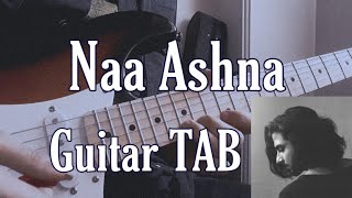 Video thumbnail of "آموزش و تبلچر نا آشنا مهراد هیدن | Mehrad Hidden - Naa Ashna (Guitar TAB)"