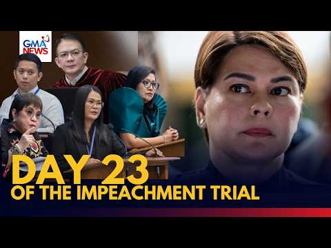 FULL - Day 23 of VP Sara Duterte impeachment trial (Sept. 8, 2026) | GMA News