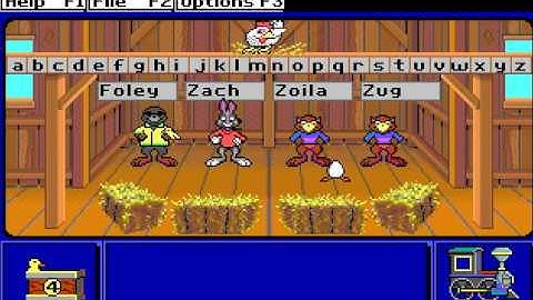 Reader Rabbit 2 DOS Alphabet Dance Level 4