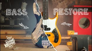 Реставрация старой бас гитары Parksons