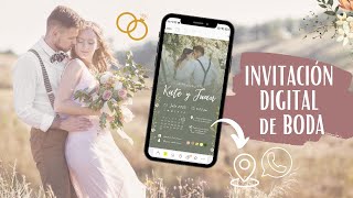 Cómo hacer una INVITACIÓN de BODA DIGITAL e INTERACTIVA, sorprende a tus invitados