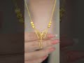قلادة أنيقة كلاسيكية بتعليقة على شكل الفراشة 