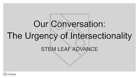 Our Conversation: The Urgency of Intersectionality