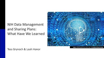 NIH Data Management and Sharing Plans: What have we learned