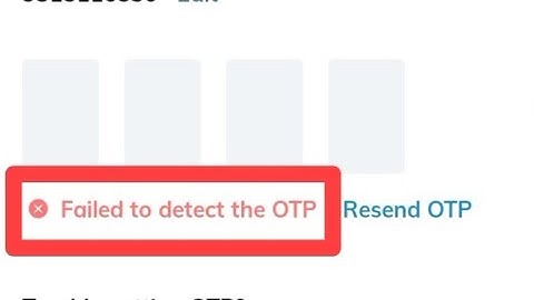 How to fix Failed to datect the OTP problem solve in AJIO | Failed to datect the OTP problem hataye