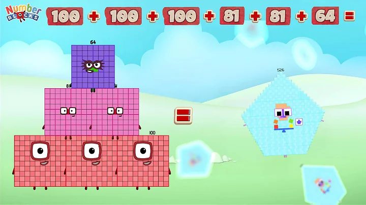 ADDITION OF NUMBERBLOCKS SQUARE NUMBERS | ADD SIX NUMBERS | LEARN TO COUNT | COLORART_ID