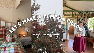 I made a cute little pumpkin pillow. Let's get cozy!