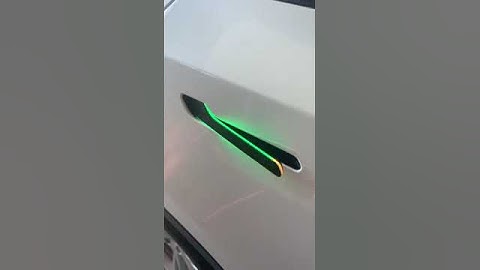 Model 3 & Y Auto presenting handles SATONIC V7L Multi-colors Rainbow #tesla #teslamodely #model3