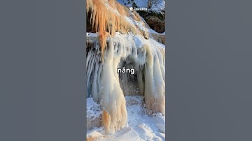 Kỳ Quan Mùa Đông: Thác Nước Hóa Cột Pha Lê! #tongsangtv #tstv #shorts