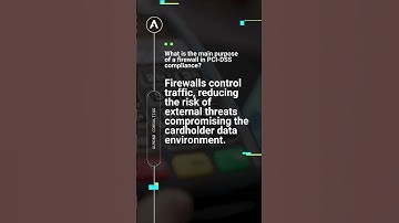 PCI-DSS 4.0 Exam Prep: What is the Main Purpose of a Firewall? #cybersecurity #informationsecurity