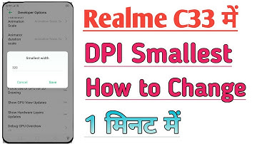Realme C33 Phone Me DPI Smallest Change Kaise Kare | How to Change Dpi In Realme C33 Phone |