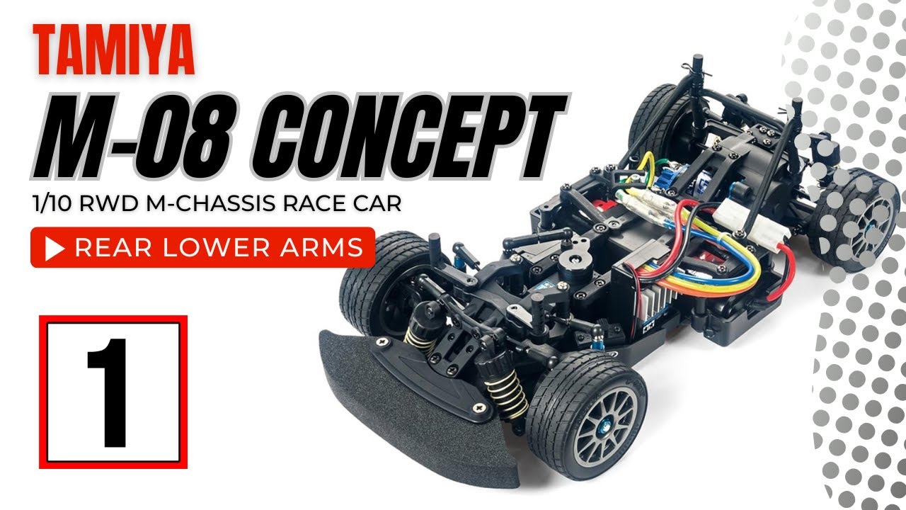 REAR LOWER ARMS | Tamiya M-08 Concept 1/10 RWD Touring Car Chassis