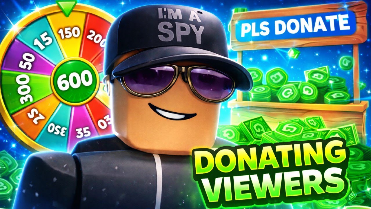 🔴 PLS DONATE LIVE🔴 | Donating 15-20 Robux to Viewers, Spin the Wheel ...