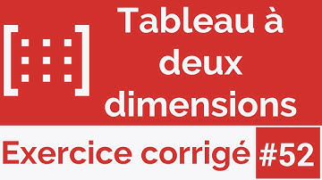 Exercice corrigé #52: Déclaration et remplissage d