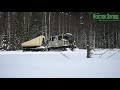 Зимний замес ! Мультилифт BV-206 Лось в заснеженном лесу.