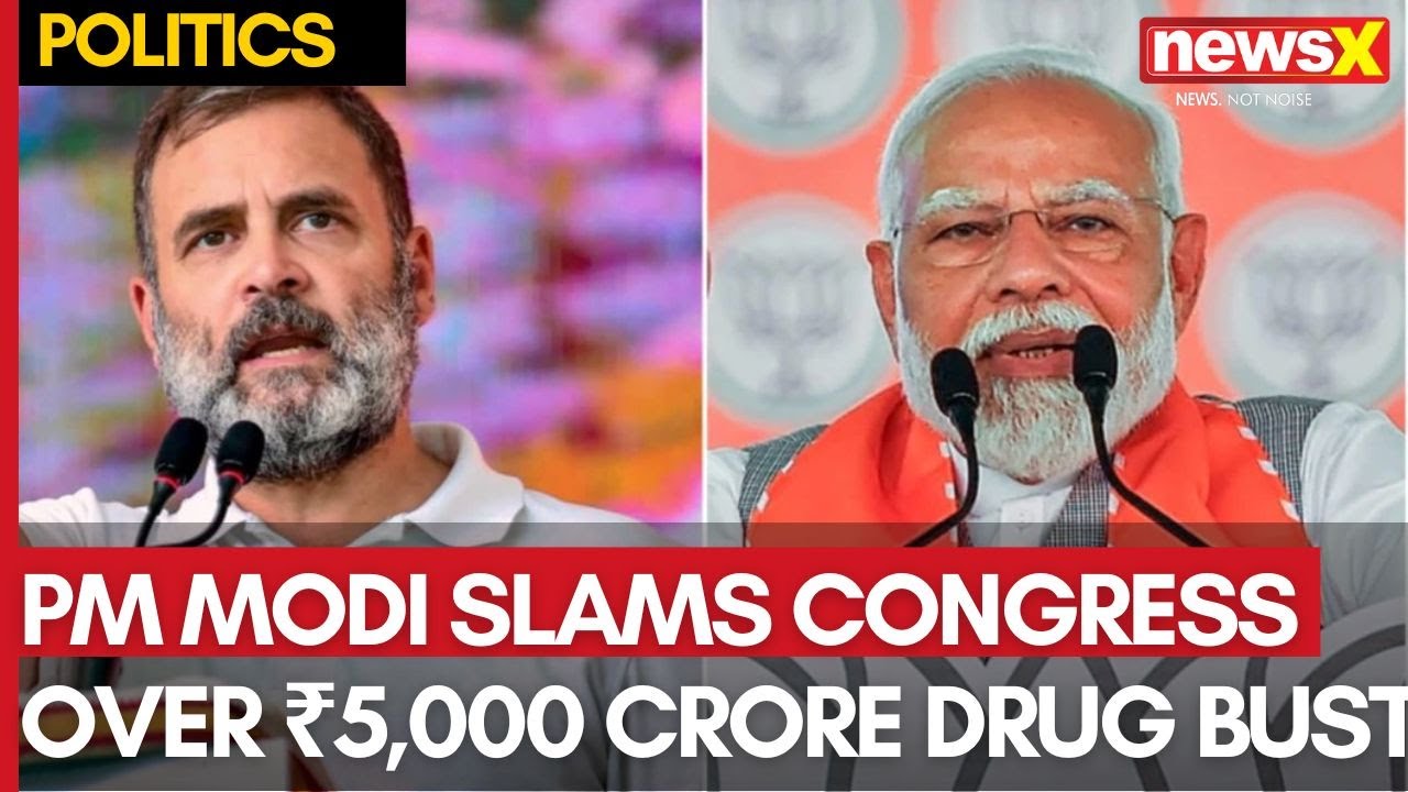 Breaking News | PM Modi Slams Congress Over ₹5,000 Crore Drug Bust in Maha Rally | NewsX
