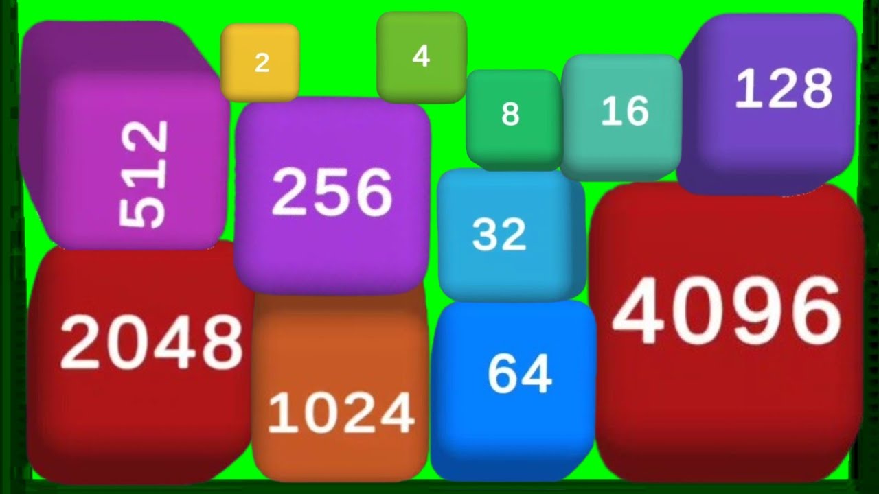 Cubes Merge 2048 3D - ASMR Gameplay (Level Up Cube, Colorful Math Games ...