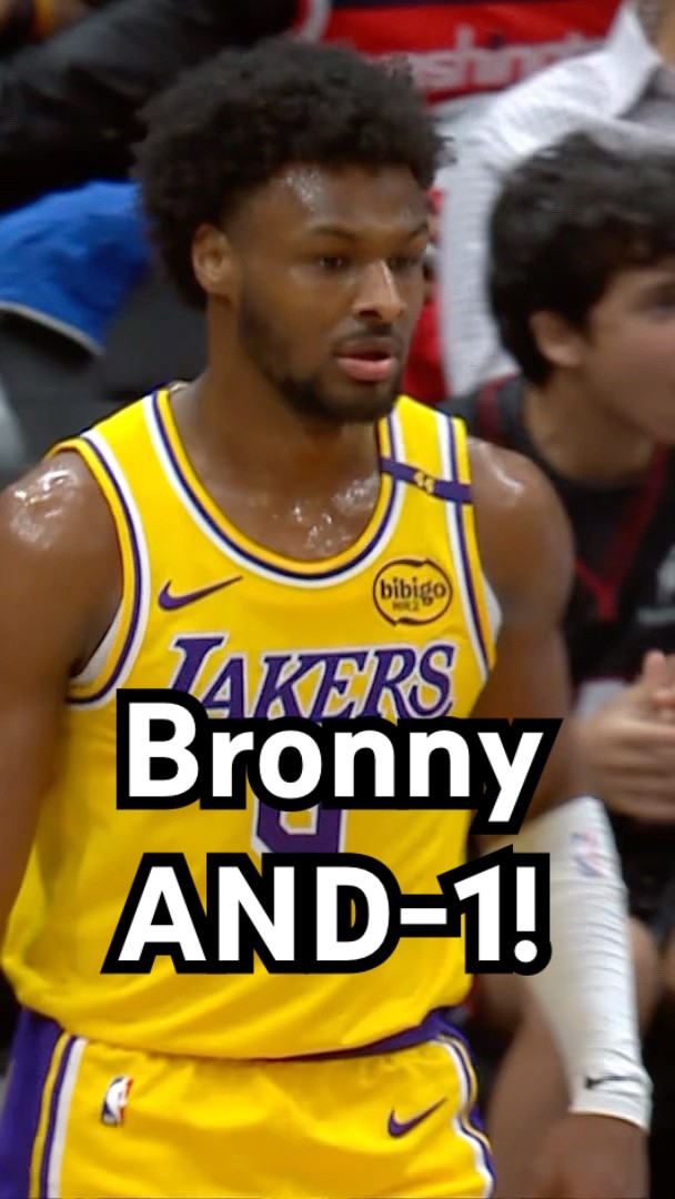 Bronny with the tough finish ?