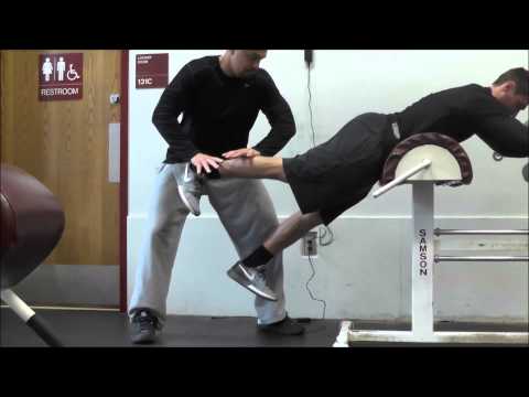 Reverse Hyper Manual Eccentric Single Leg