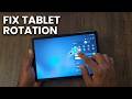 How to turn on auto rotate on Samsung Tablet