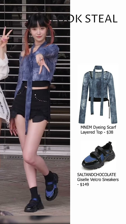 H1 KEY Seoi's outfit at the Music Bank mini fan meet on 240621! #h1key #kpopfashion #kpopoutfit