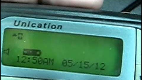 How to Change Time/Date/Alarm on Unication or Motorola Advisor Elite Alpha Numeric Pager