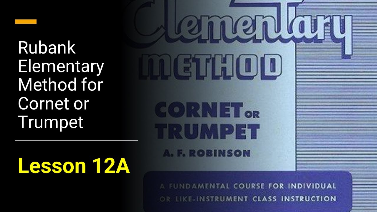 [TRUMPET FIRST NOTES] Rubank Elementary Method for Cornet or Trumpet ...