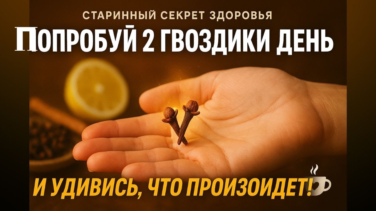 Попробуй 2 гвоздики в день и удивись!