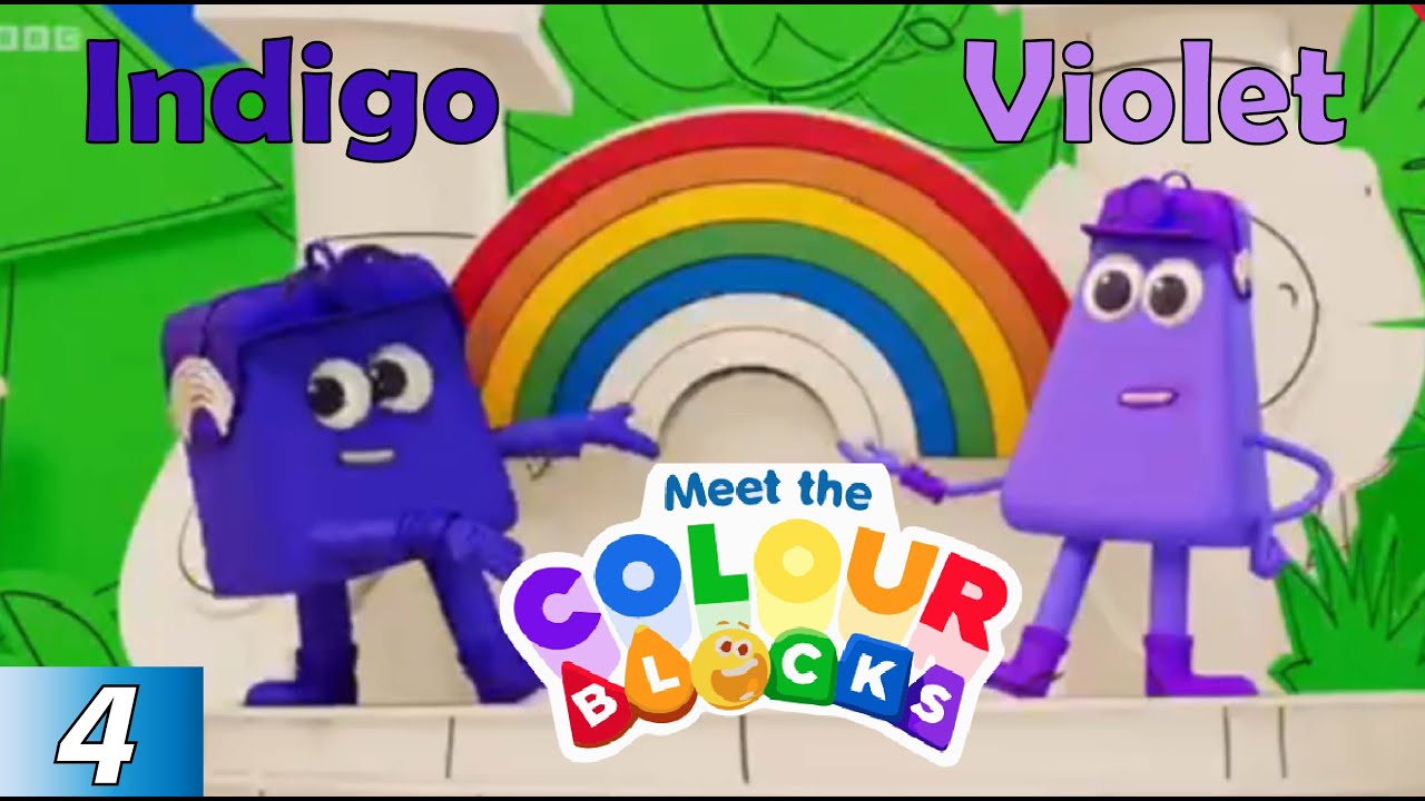 Colourblocks #4, Colourblocks Indigo and Violet