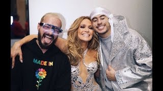 Encuentro de Bad Bunny, J Balvin & Jlo en Super Bowl