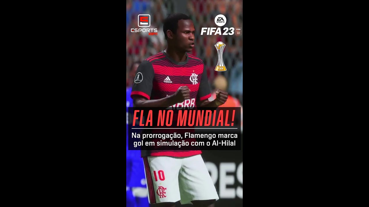 FLAMENGO DÁ SAÍDA FULMINANTE E MARCA GOL EM SIMULAÇÃO DO MUNDIAL DE CLUBES NO FIFA 23! #Shorts