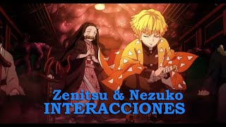 Zenitsu y Nezuko | Interacciones | Kimetsu no yaiba