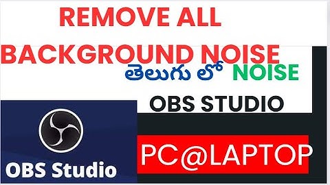 OBS Mic Settings in Telugu | Live Streaming No Background Noise , No Hissing Sound