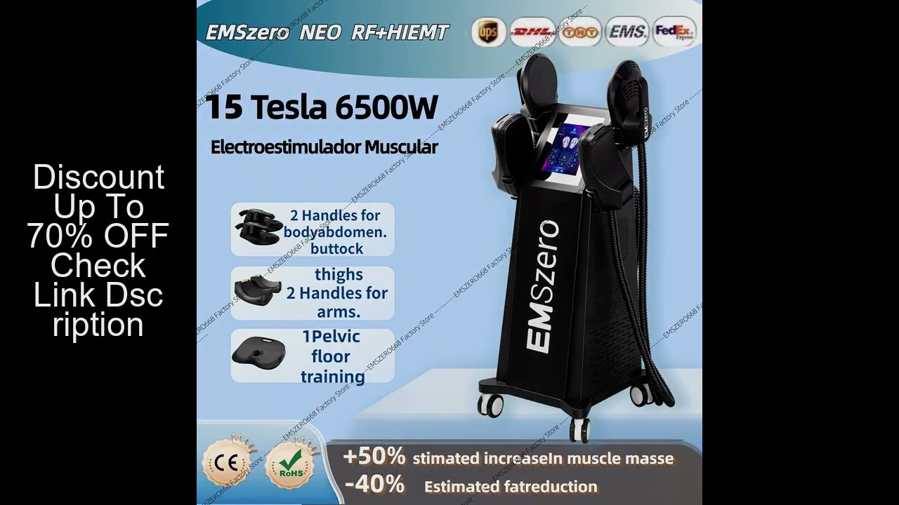 EMSzero Machine RF Professional 6500W 15Tesl-a EMS Carving Hi Emt Body Slimming Muscle Stimulation C