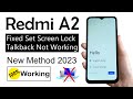 Redmi A2 2023 :-  FRP Bypass (No Talkback/App Not Opening) New Method Without PC