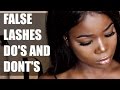 FALSE LASHES 5 DO&#39;S AND DON&#39;TS FOR BEGINNERS