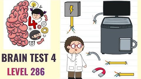 🧠 Brain Test 4 Level 286 | Worry wants to power-up his new machine | Walkthrough