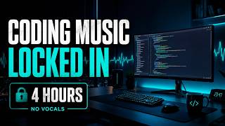 Quiet Coding Music - Deep Calm Flow | 4 Hours Ambient Coding Music No Vocals