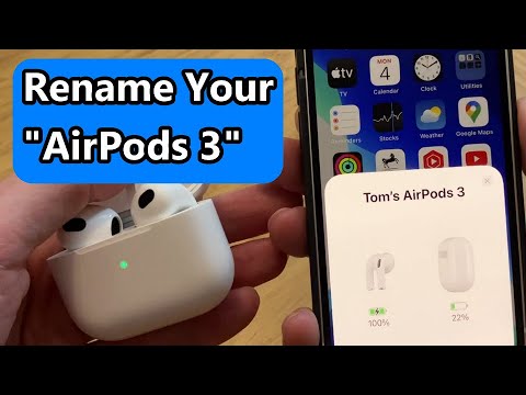 abort sav klæde sig ud How To Change AirPods 3 Name - YouTube