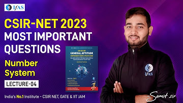 CSIR NET General Aptitude Number System | IFAS.