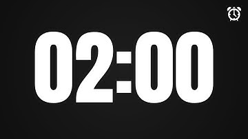 2 Minute Countdown Timer (02:00) | Clean & Accurate 4K UHD | HOW TO | AJ AND DJ PRODUCTIONS