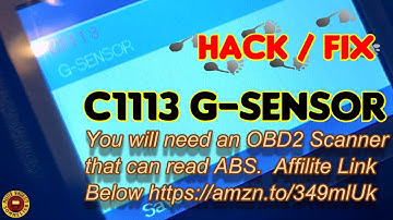 Nissan Xterra C1113 G Sensor Hack / Fix ABS