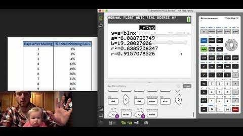 Logarithmic Regression on the calculator