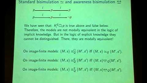 DVD 10 Knowledge, awareness, and bisimulation